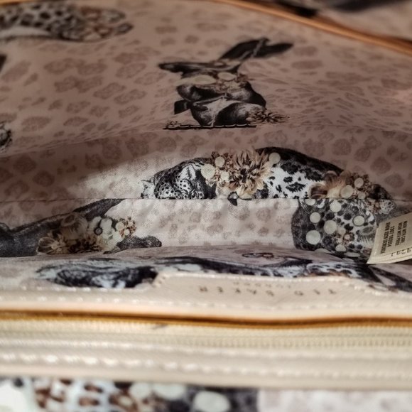 Ted Baker London Faux Leather Crossbody Bag, Beige & Black - Picture 8 of 12